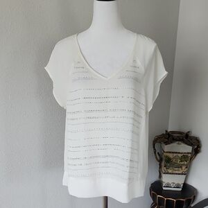DKNY JEANS Semi Sheer Vintage Top